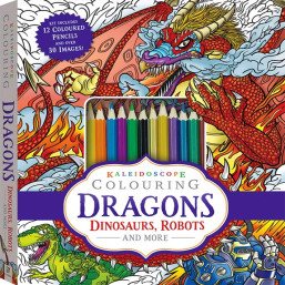 Kaleidoscope Colouring: Dragons, Dinosaurs, Robots and More